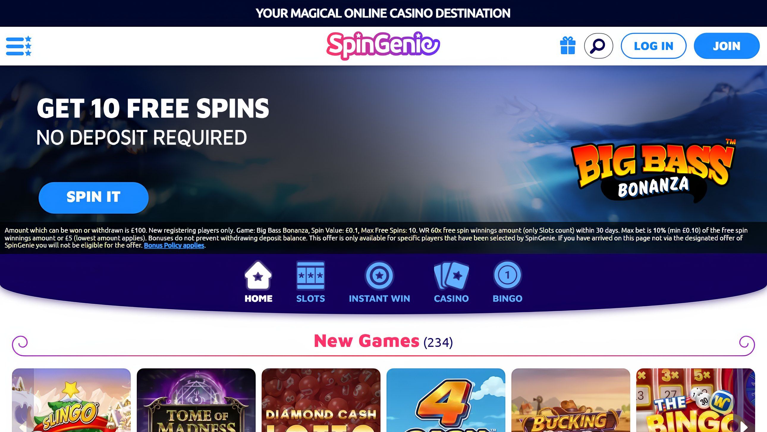 Spin Genie desktop screenshot 1